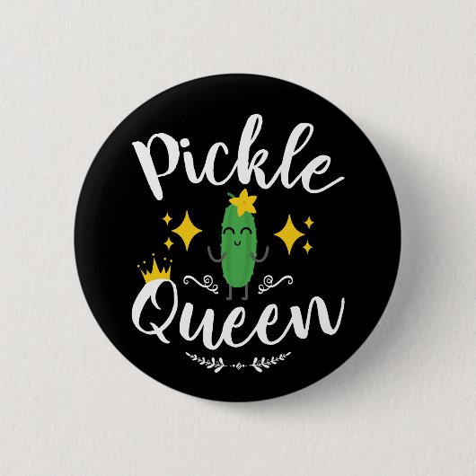 Badge Rond 5 Cm Pickle Queen Femmes Pickles Lover (Devant)