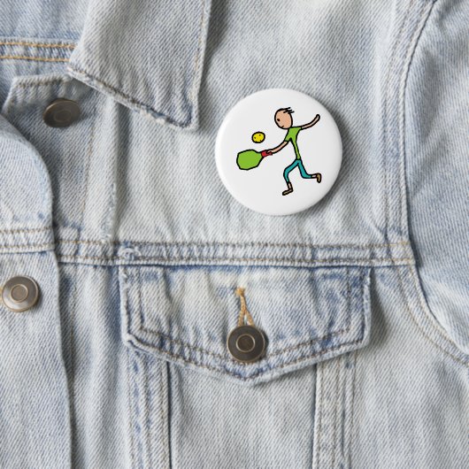 Badge Rond 5 Cm Pickleball (En situation)