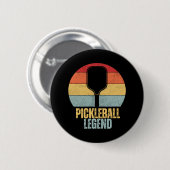 Badge Rond 5 Cm Pickleball drôle (Devant & derrière)
