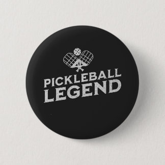 Badge Rond 5 Cm Pickleball Legend Funny Pickleball Ball Lover
