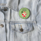 Badge Rond 5 Cm Pickleball Noël Stocker Stuffer (En situation)