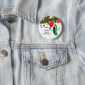 Badge Rond 5 Cm Pickleball Noël Stocker Stuffer (En situation)