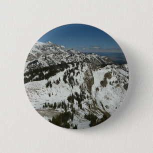 Badge Rond 5 Cm Pics neigeux des monts Grand Teton I Photographie