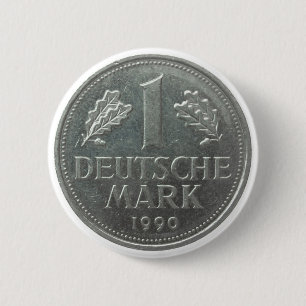 Badge Rond 5 Cm Pièce de monnaie de Deutsche Mark