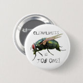 Badge Rond 5 Cm Pièce volante (Devant & derrière)