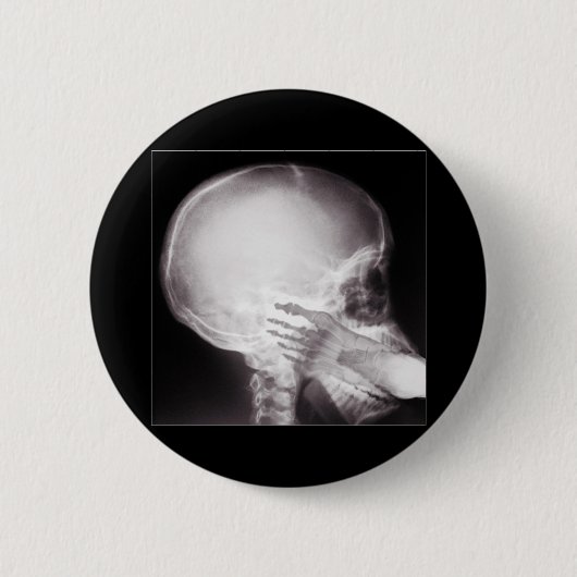 Badge Rond 5 Cm Pied dans la bouche (Ajouter votre texte) (Devant)