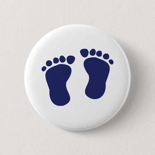 Badge Rond 5 Cm Pieds - bébé (Devant)