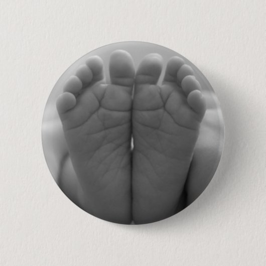 Badge Rond 5 Cm Pieds bébé (Devant)