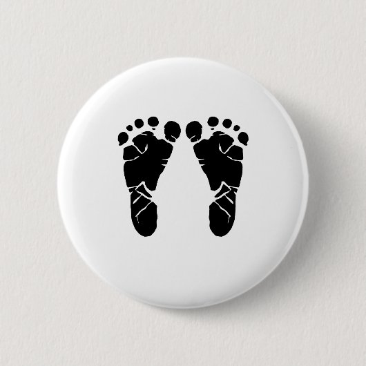 Badge Rond 5 Cm Pieds de bébé (Devant)