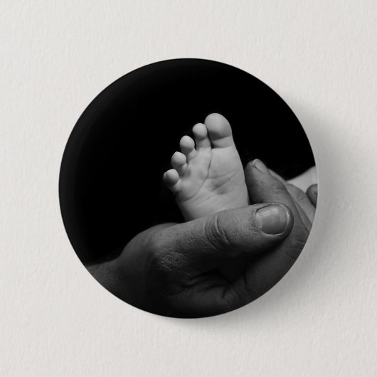 Badge Rond 5 Cm pieds de bébé (Devant)