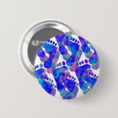 Badge Rond 5 Cm Pieds froids (Devant & derrière)