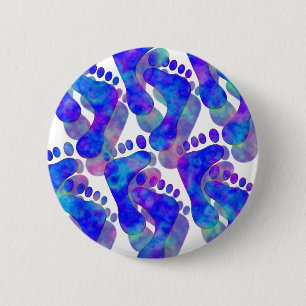 Badge Rond 5 Cm Pieds froids