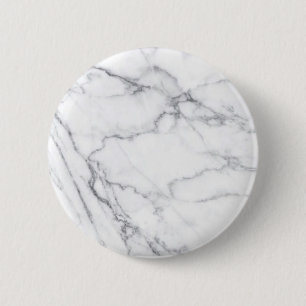 Badge Rond 5 Cm Pierre de marbre blanc noir tendance