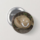 Badge Rond 5 Cm Pierre heureuse (Devant & derrière)