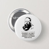 Badge Rond 5 Cm Pierre-Joseph Proudhon (Devant & derrière)