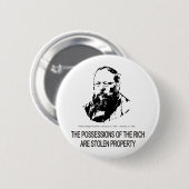 Badge Rond 5 Cm Pierre-Joseph Proudhon (Devant & derrière)