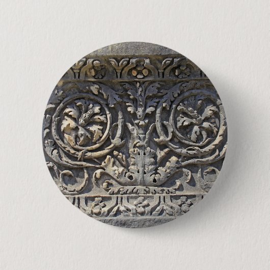 Badge Rond 5 Cm Pierre romaine (Devant)