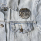 Badge Rond 5 Cm Pierre romaine (En situation)
