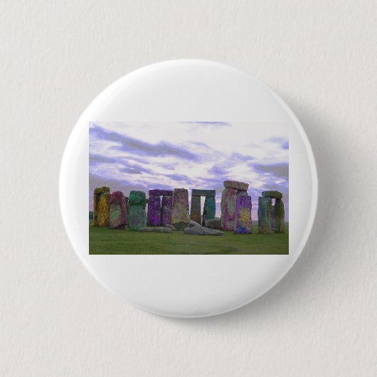Badge Rond 5 Cm Pierres psychédéliques (Devant)