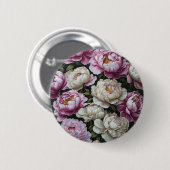 Badge Rond 5 Cm Pies roses (Devant & derrière)
