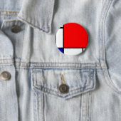 Badge Rond 5 Cm Piet Mondrian - art néo-plastique (En situation)