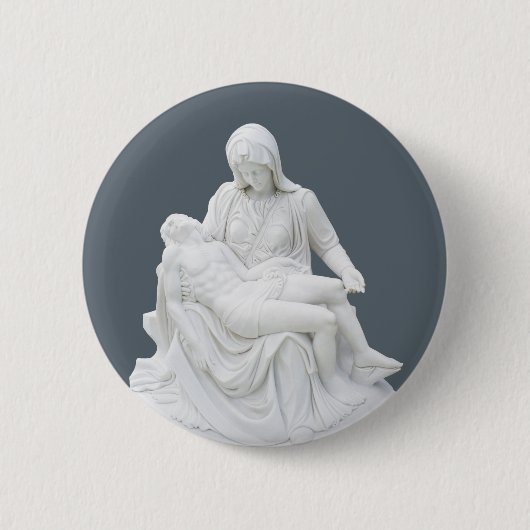 Badge Rond 5 Cm Pietà sculptée (Devant)