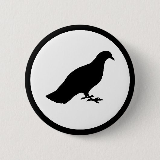 Badge Rond 5 Cm Pigeon (Devant)