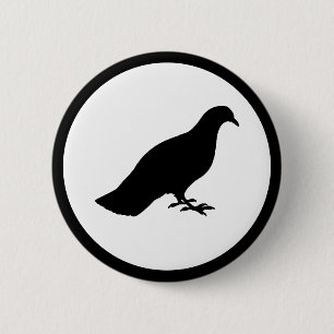 Badge Rond 5 Cm Pigeon