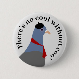 Badge Rond 5 Cm Pigeon