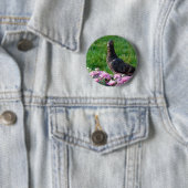 Badge Rond 5 Cm Pigeon et maman (En situation)