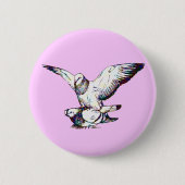 Badge Rond 5 Cm Pigeons Mating (Devant)