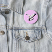 Badge Rond 5 Cm Pigeons Mating (En situation)