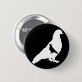 Badge Rond 5 Cm Pigeons sans visage (Devant & derrière)
