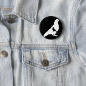 Badge Rond 5 Cm Pigeons sans visage (En situation)