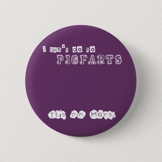 Badge Rond 5 Cm Pigfarts (Devant)
