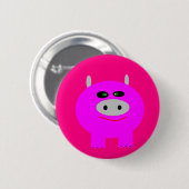 Badge Rond 5 Cm Piggy Pin (Devant & derrière)