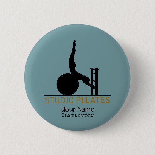 Badge Rond 5 Cm Pilates Studio - Bouton (Devant)