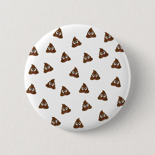 Badge Rond 5 Cm Pile de Poo emoji souriants poops