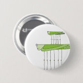 Badge Rond 5 Cm Pile de sauterelle (Devant & derrière)