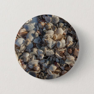 Badge Rond 5 Cm Pile des coquillages