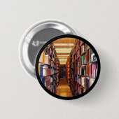 Badge Rond 5 Cm Piles de bibliothèque (Devant & derrière)