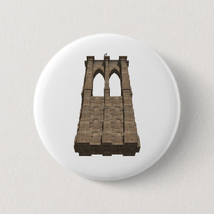 Badge Rond 5 Cm Pilier du pont de Brooklyn : modèle 3D :