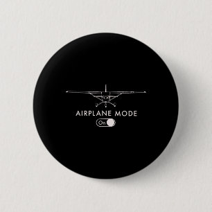 Badge Rond 5 Cm Pilote C172 Cadeau de vol d'avion Mode manche cour