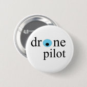 Badge Rond 5 Cm pilote de bourdon (Devant & derrière)
