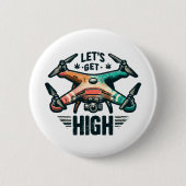 Badge Rond 5 Cm Pilote de drone (Devant)