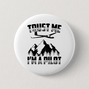 Badge Rond 5 Cm Pilote de planeur Cadeaux thermiques en plein ess