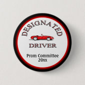 Badge Rond 5 Cm Pilote désigné avec année (Devant)