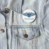 Badge Rond 5 Cm Pilote privé Blue Wings (En situation)