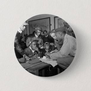 Badge Rond 5 Cm Pilotes de groupe de combattant d'aviateurs de