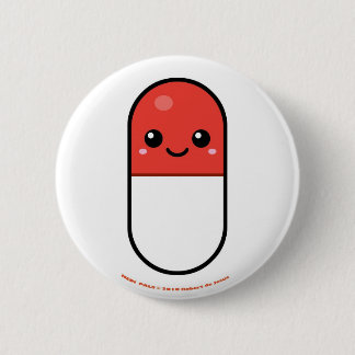 Badge Rond 5 Cm Pilule de copains de Medi